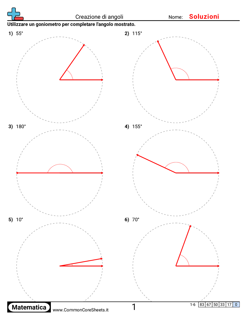 Esercizi sugli Angoli - creare-angoli worksheet