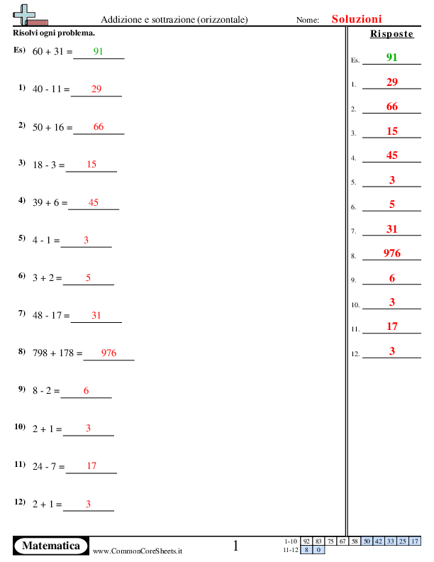  - 18 worksheet