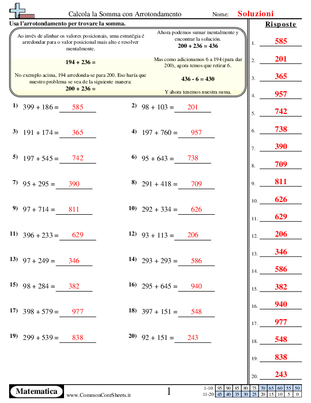  - calcola-la-somma-con-arrotondamento worksheet