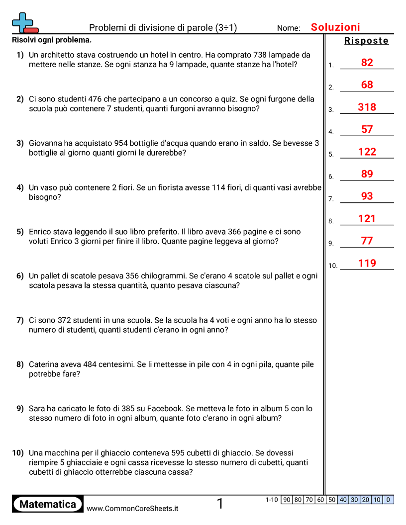 Esercizi sulle Divisioni - 3-d-1-senza-resto worksheet