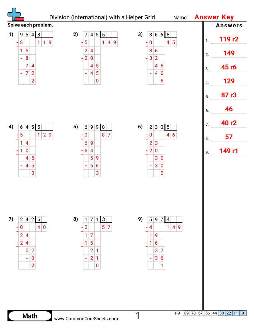 Related worksheet